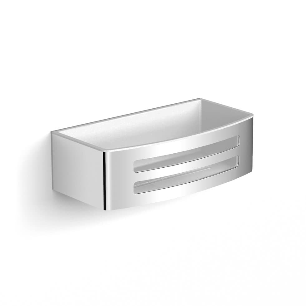 Σπογγοθήκη Langberger 2775560 Χρώμιο με Λευκή Θήκη 22x11,2x6,7cm