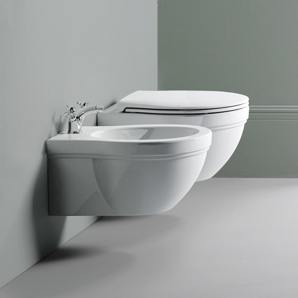 Λεκάνη κρεμαστή με κάλυμμα soft close GSI Classic 871200C-300 Λευκό 37x55cm