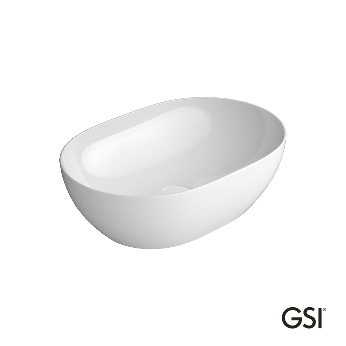 Νιπτήρας επιτραπέζιος GSI Pura 8860-300 Λευκό 50x35