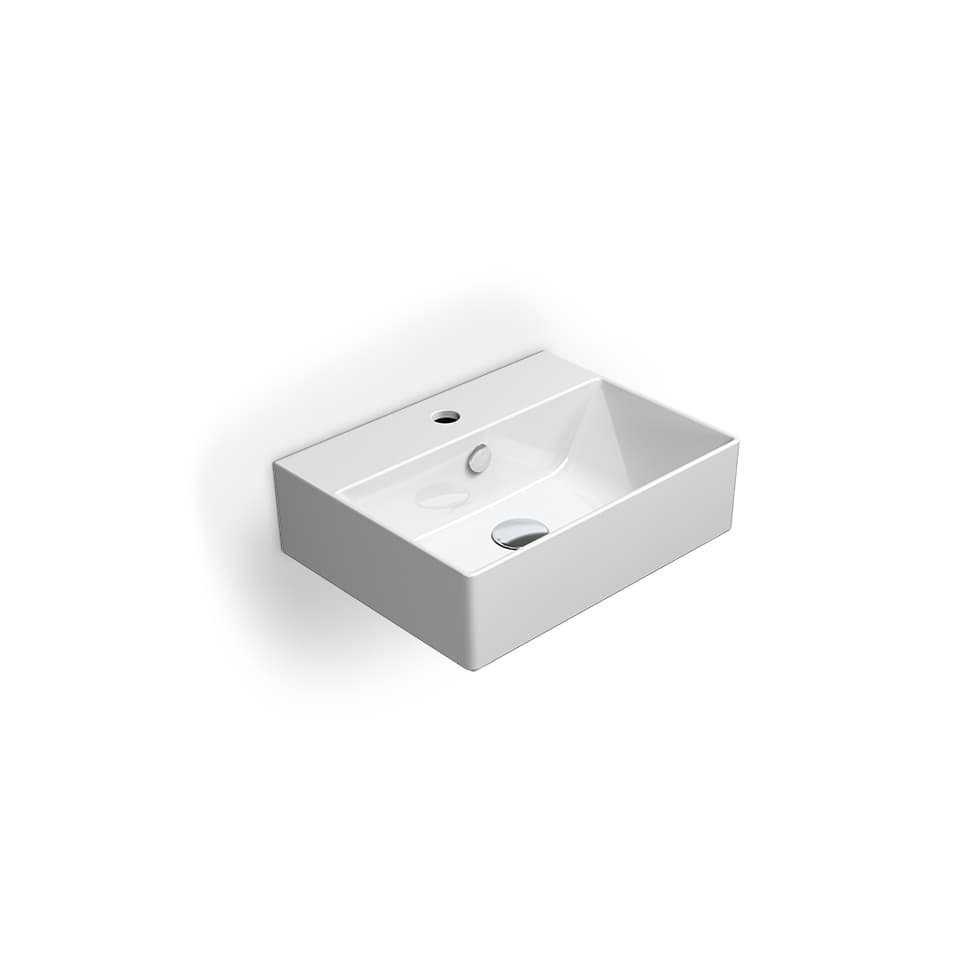 Νιπτήρας κρεμαστός και ένθετος GSI Kube-X 9485-300 Λευκό 45x35