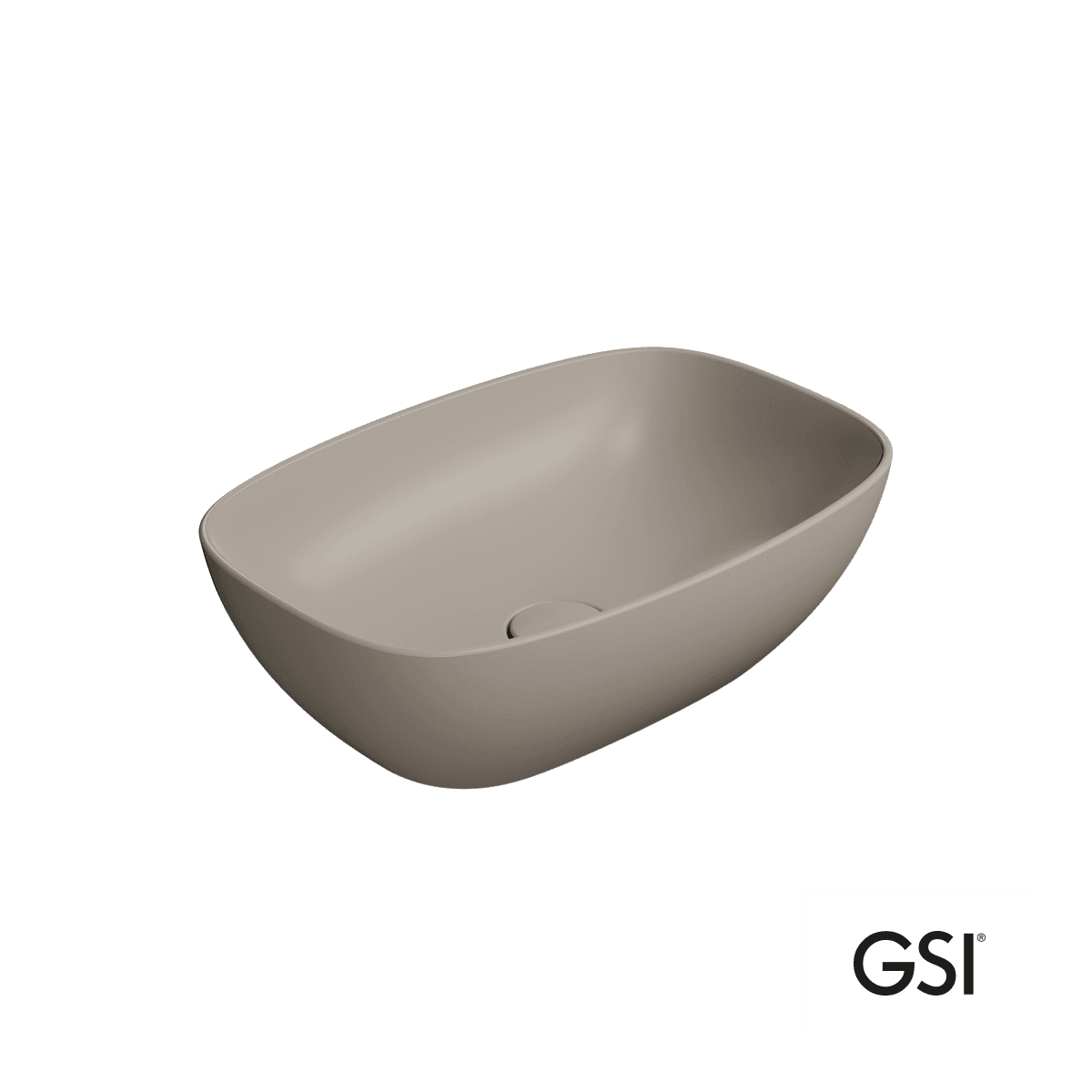 Νιπτήρας επιτραπέζιος GSI Nubes 9784-440 Tortora 50x35