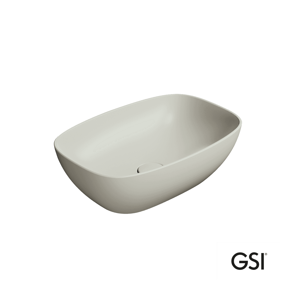 Νιπτήρας επιτραπέζιος GSI Nubes 9784-450 Cenere 50x35 - 1