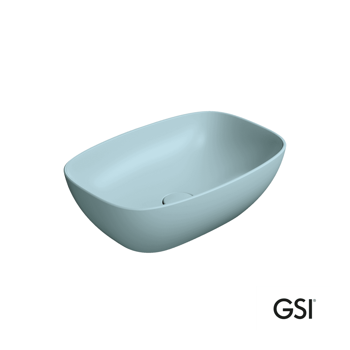 Νιπτήρας επιτραπέζιος GSI Nubes 9784-920 Ghiaccio 50x35