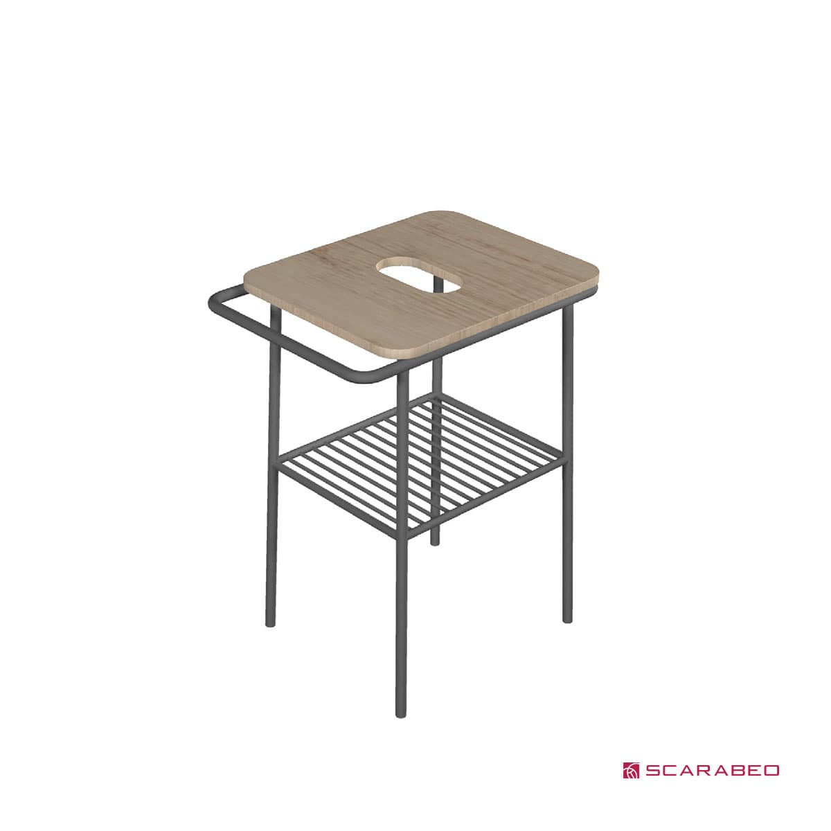 Έπιπλο Scarabeo Fuji 60 6016-8949 Rovere Nodato Π:59 Β:45 Υ:77cm