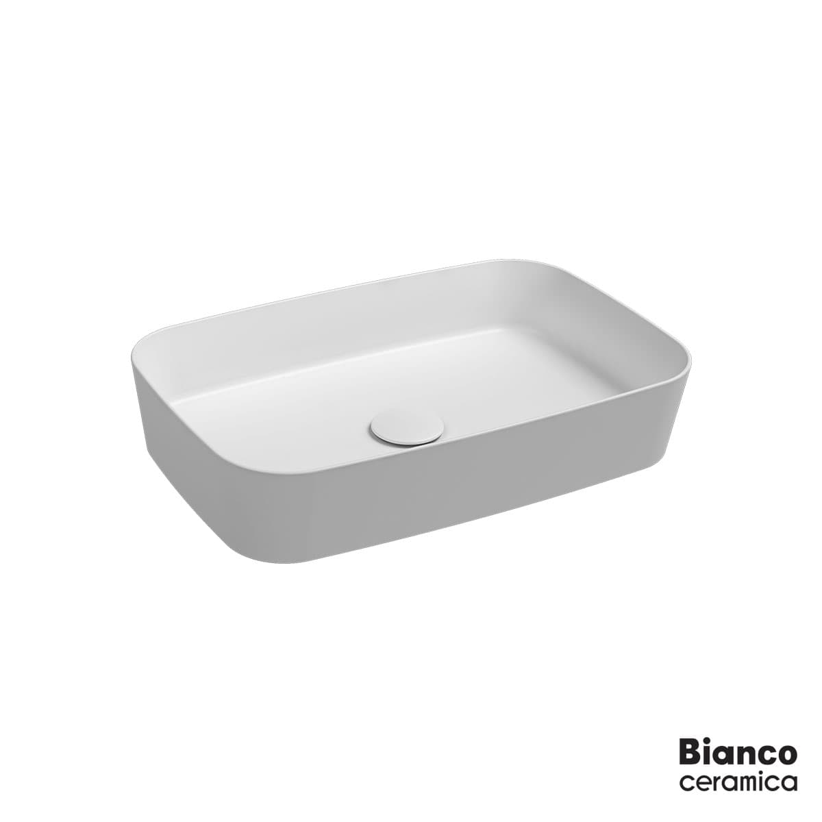 Νιπτήρας επιτραπέζιος Bianco Ceramica 34061-301 Ματ Λευκό 60x38