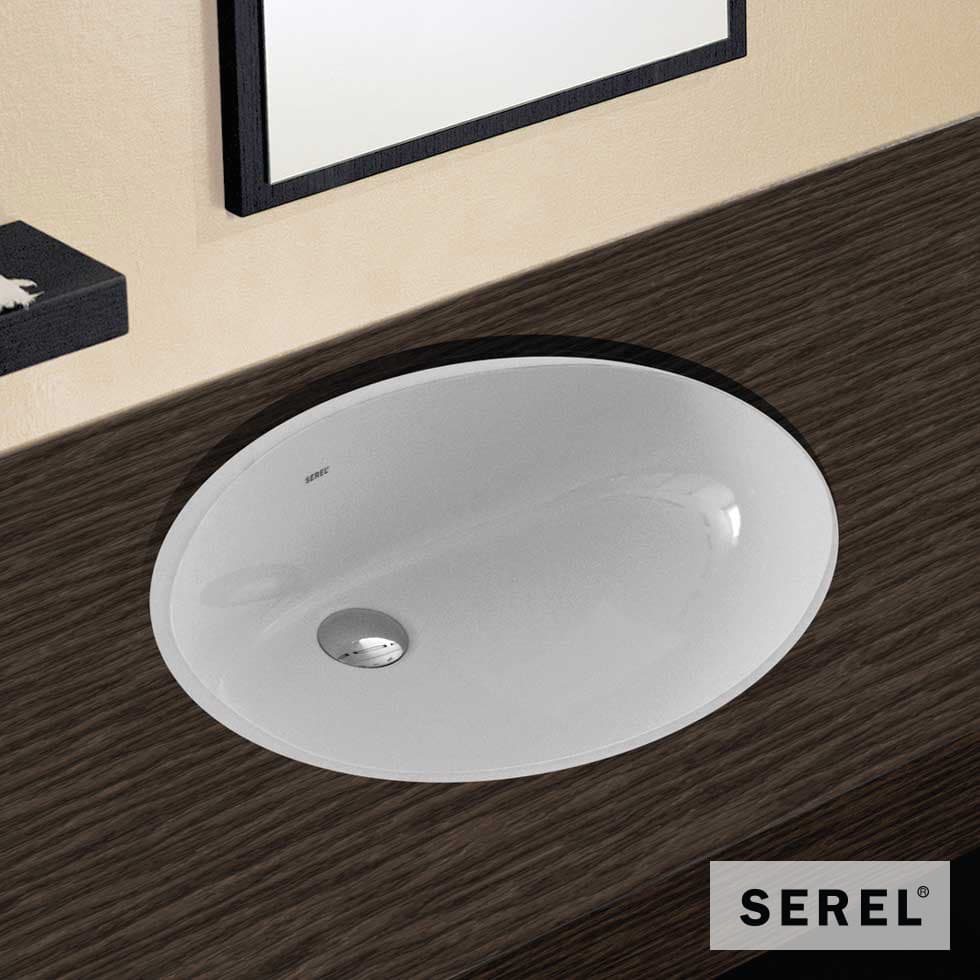 Νιπτήρας υποκαθήμενος Serel 0551-300 Λευκό 47x35,5