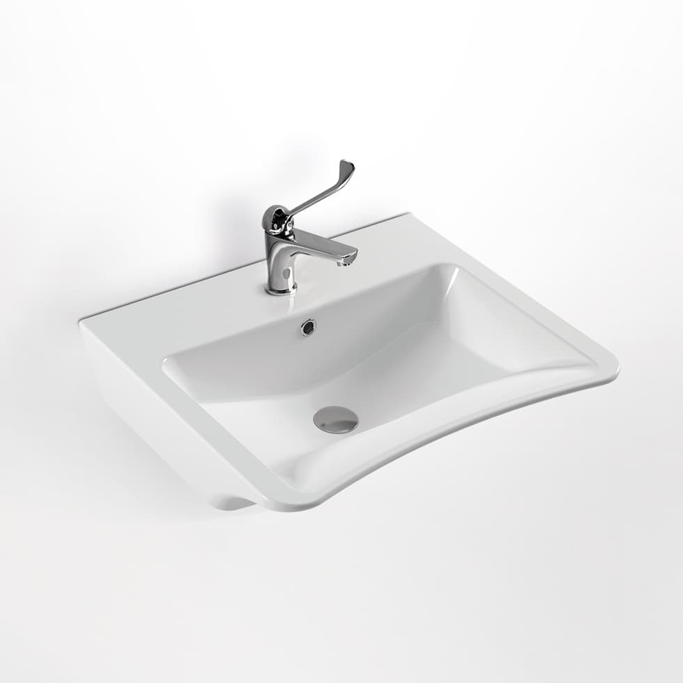 Νιπτήρας κρεμαστός Serel Senior 3044-300 Λευκό 67,5x55,5cm
