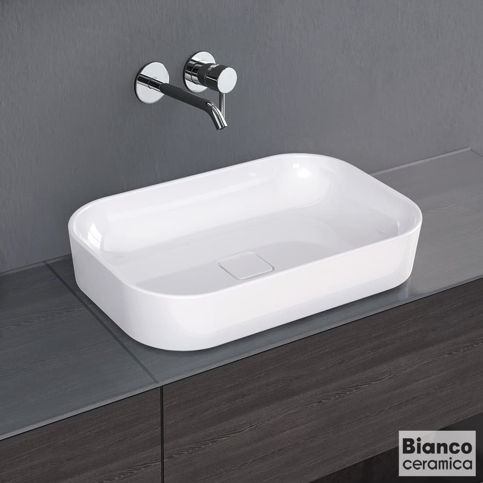 Νιπτήρας επιτραπέζιος Bianco Ceramica Centro 34060-300 Λευκό 60x40