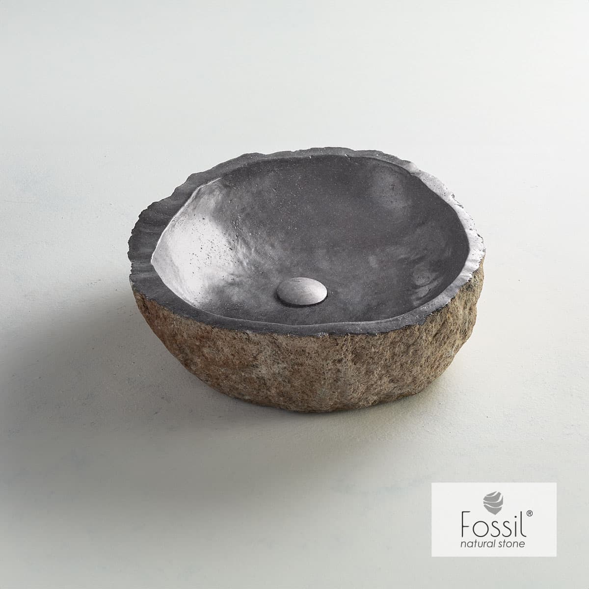 Νιπτήρας επιτραπέζιος Fossil Vero Riverstone RV40 Grey Φ30-40