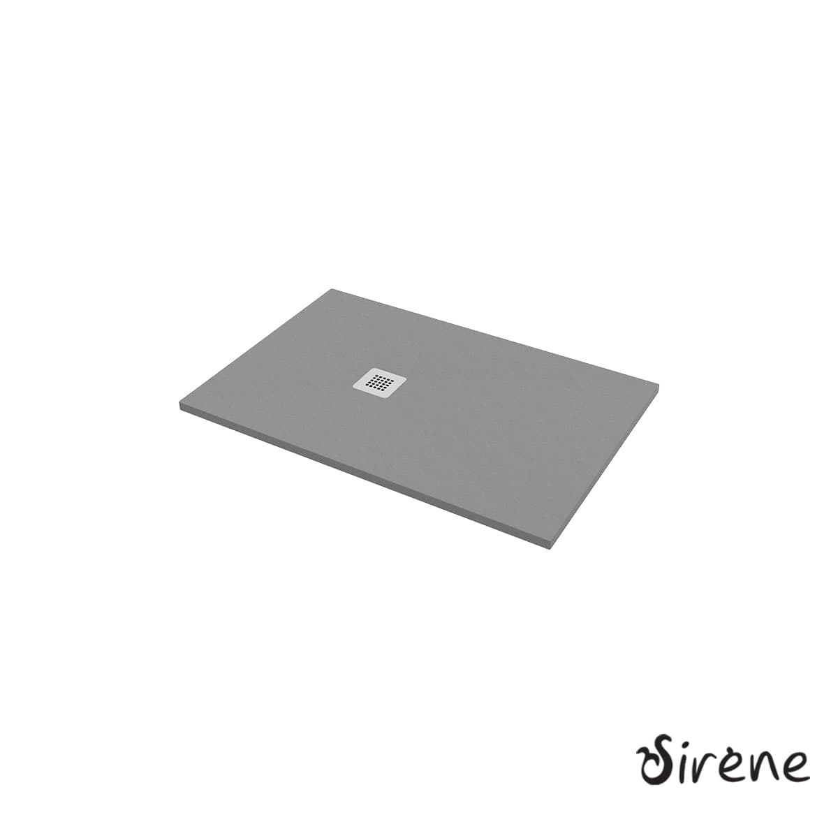 Ντουζιέρα παραλληλόγραμμη Sirene New Slate S12080-411 Ματ Γκρι 120x80x2,7cm