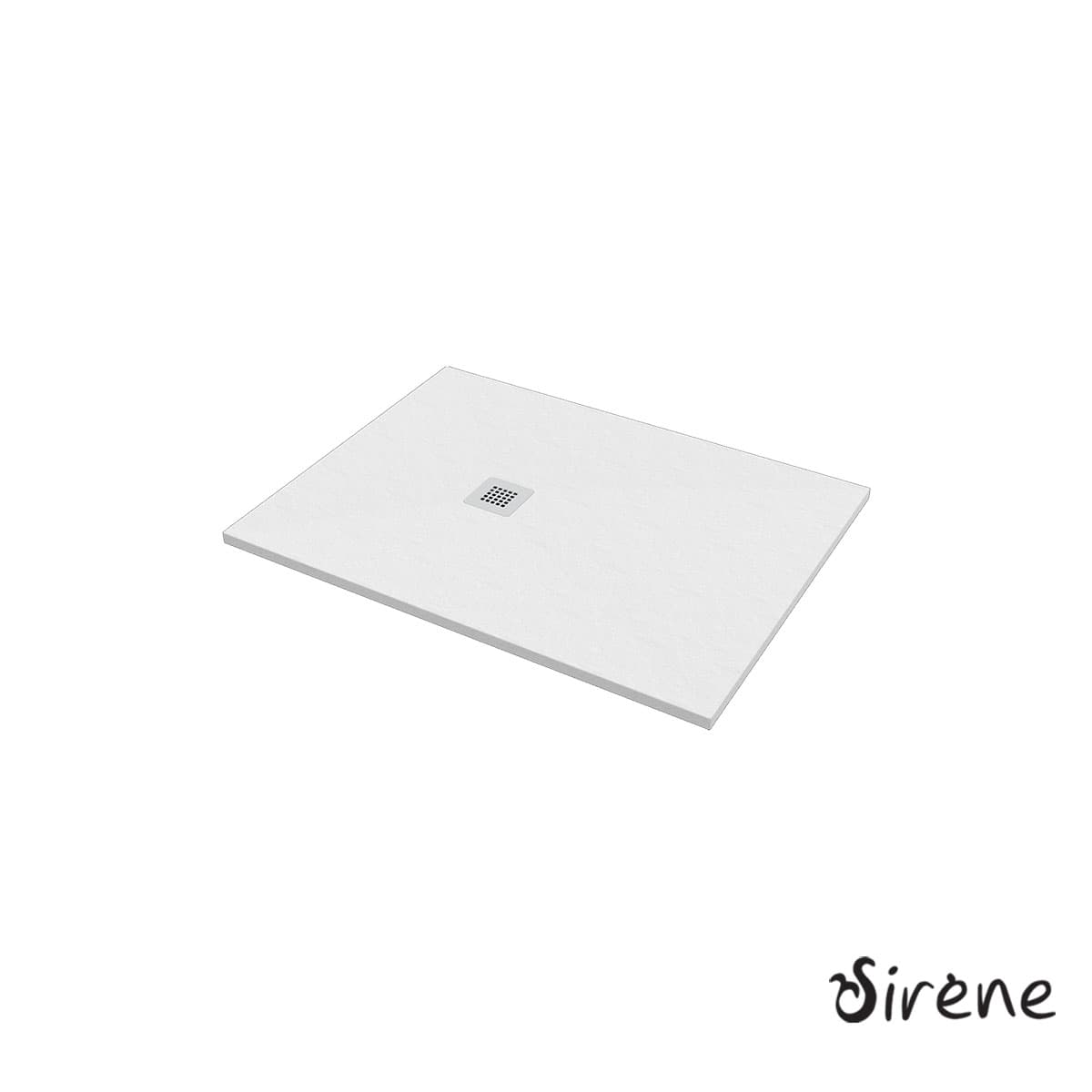 Ντουζιέρα παραλληλόγραμμη Sirene New Slate S12090-301 Ματ Λευκό 120x90x2,7cm