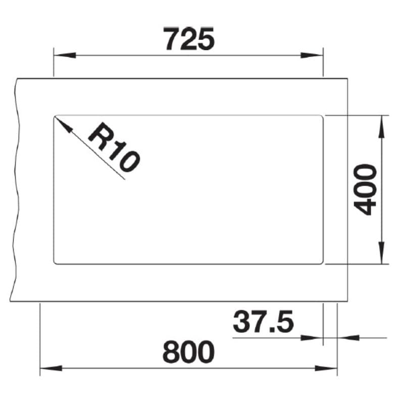Νεροχύτης κουζίνας γρανιτένιος Blanco Subline 430/270-U 527167 Soft White 75,5×46 (υποκαθήμενος) - 3