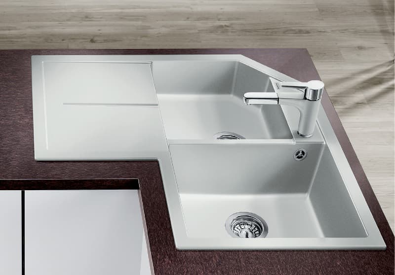 Νεροχύτης κουζίνας γρανιτένιος Blanco Metra 9 E 515568 White 83×83 (ένθετος) - 2