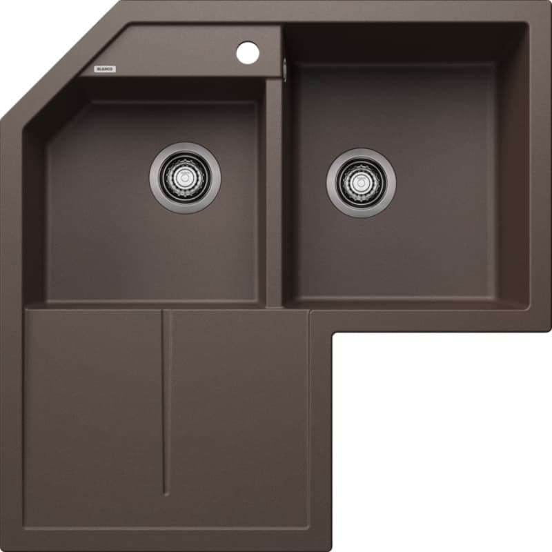 Νεροχύτης κουζίνας γρανιτένιος Blanco Metra 9 E 515573 Coffee 83×83 (ένθετος)