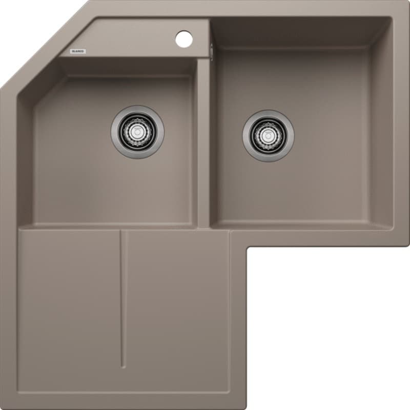 Νεροχύτης κουζίνας γρανιτένιος Blanco Metra 9 E 517367 Tartufo 83×83 (ένθετος)