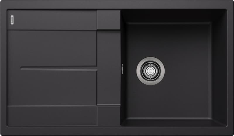 Νεροχύτης κουζίνας Blanco Metra 5 S 525919 Black 86x50 (ένθετος)