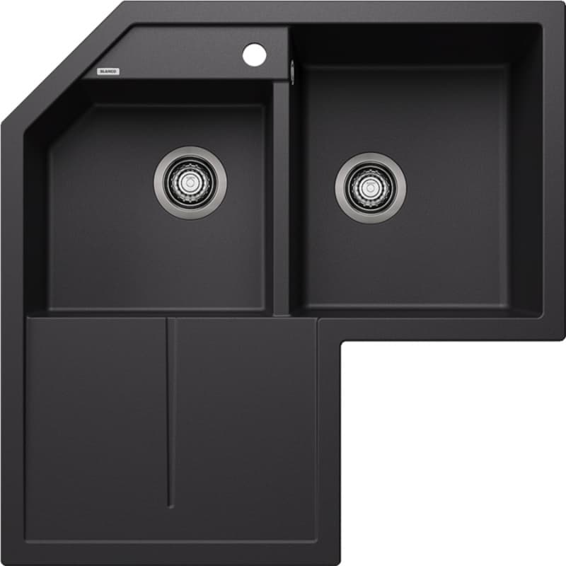 Νεροχύτης κουζίνας γρανιτένιος Blanco Metra 9 E 525938 Black 83×83 (ένθετος)