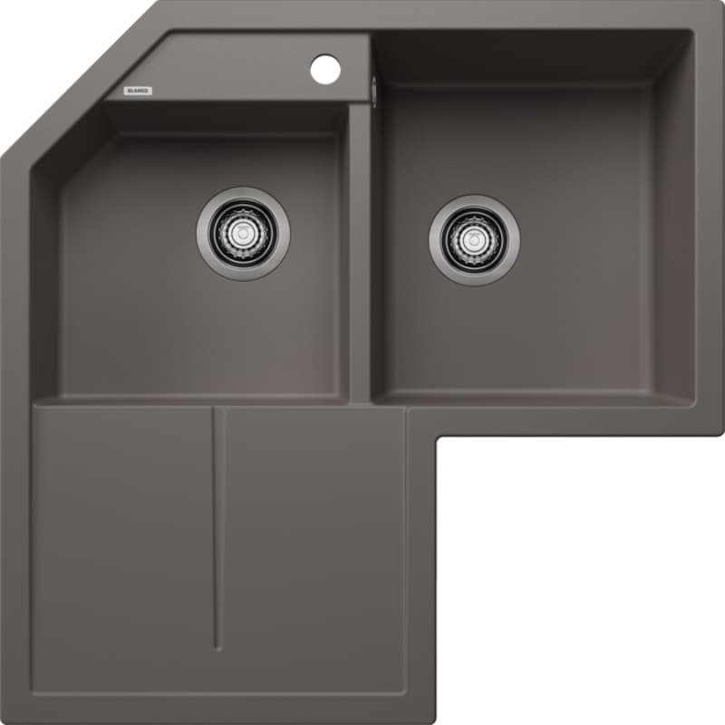 Νεροχύτης κουζίνας γρανιτένιος Blanco Metra 9 E 526798 Volcano Grey 83×83 (ένθετος)