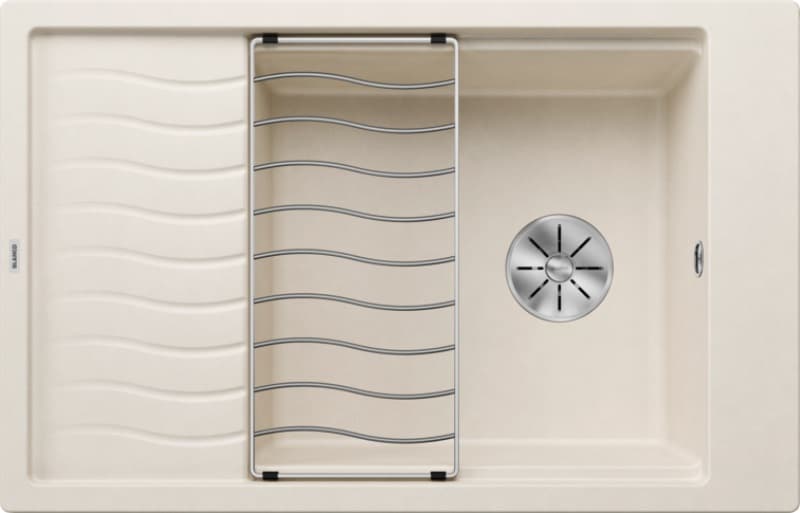 Νεροχύτης κουζίνας γρανιτένιος Blanco Elon XL 6 S 527069 Soft White 78×50 (με πλέγμα αποστράγγισης) (ένθετος)
