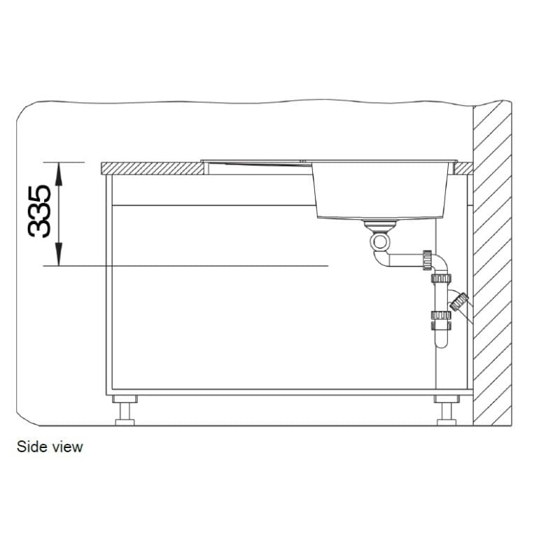 Νεροχύτης κουζίνας γρανιτένιος Blanco Metra 9 E 515573 Coffee 83×83 (ένθετος) - 6