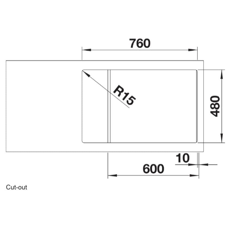 Νεροχύτης κουζίνας γρανιτένιος Blanco Zia XL 6 S Compact 523282 Coffee 78×50 (ένθετος) - 3