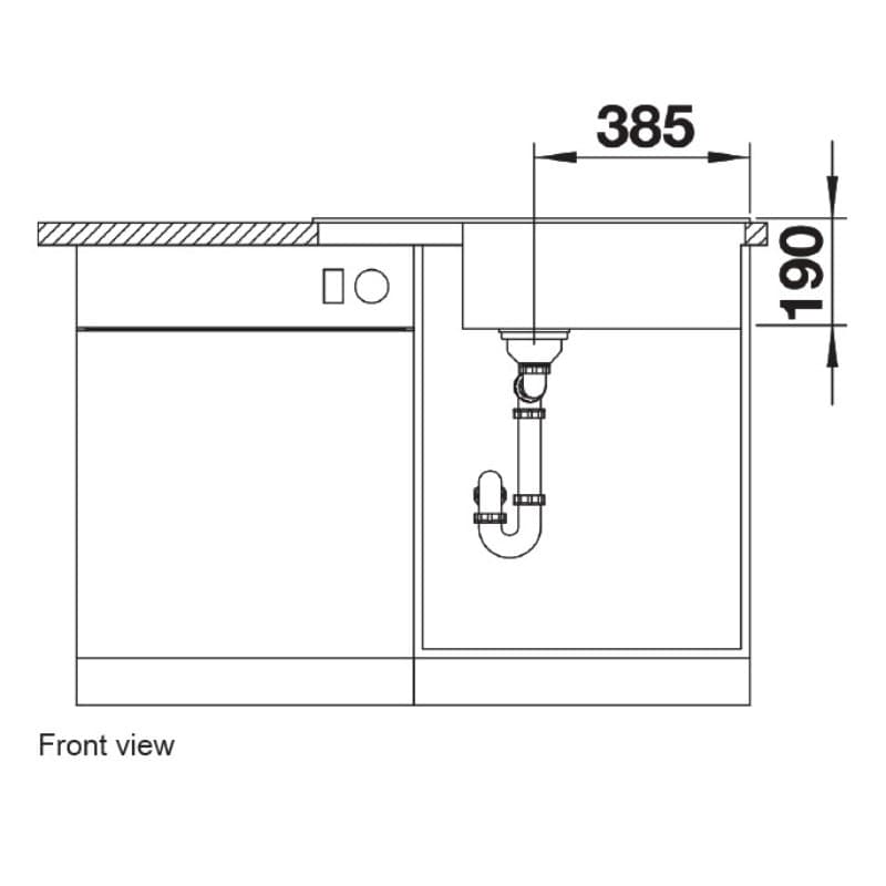 Νεροχύτης κουζίνας γρανιτένιος Blanco Zia XL 6 S Compact 523282 Coffee 78×50 (ένθετος) - 4