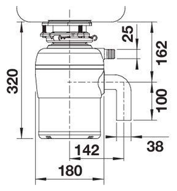 Σκουπιδοφάγος Blanco FWD Light 526646 900ml - 2