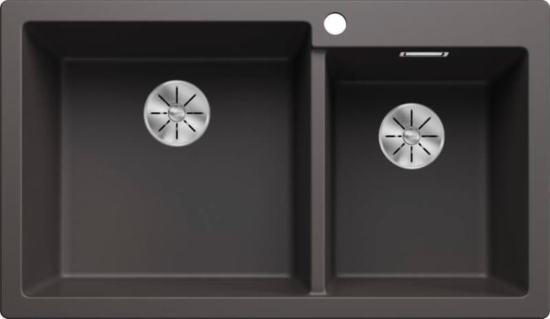 Νεροχύτης κουζίνας γρανιτένιος Blanco Pleon 9 527638 Rock Grey 86×50 (ένθετος)