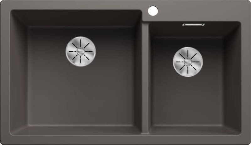 Νεροχύτης κουζίνας γρανιτένιος Blanco Pleon 9 527639 Volcano Grey 86×50 (ένθετος)