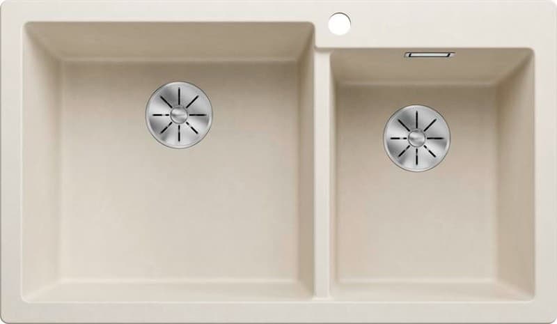 Νεροχύτης κουζίνας γρανιτένιος Blanco Pleon 9 527641 Soft White 86×50 (ένθετος)