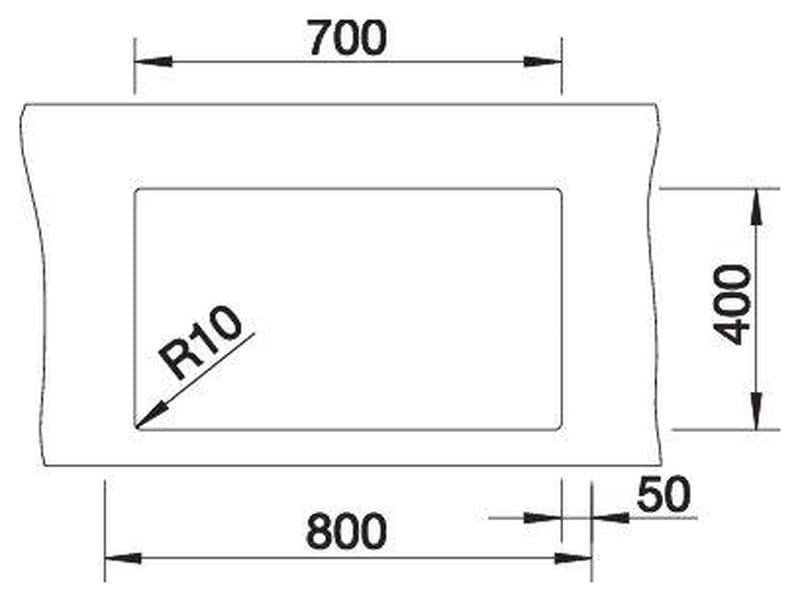 Νεροχύτης κουζίνας ανοξείδωτος Blanco Claron 700-U 527835 Dark Steel 74×44 (υποκαθήμενος) - 3