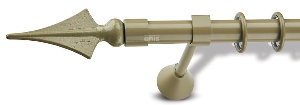 Μεταλλικό Κουρτινόξυλο Enis Λόγχη Φ25mm Χακί N36/7034