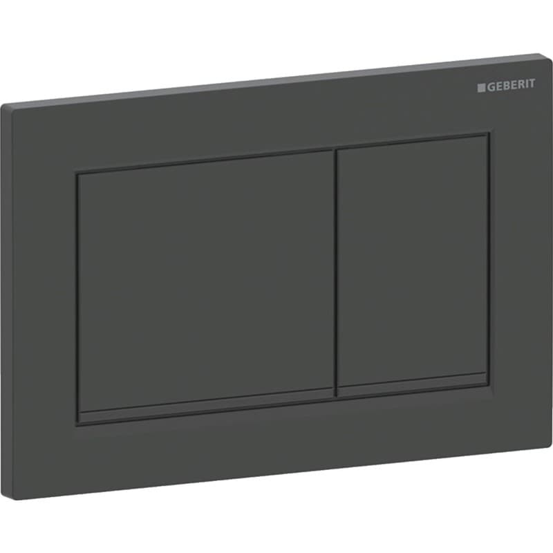 Πλακέτα χειρισμού Dual flush Geberit
Omega 20 Square 115.080.16.1 Black Matt coated/black Ματ 21,2x14,2cm - 2