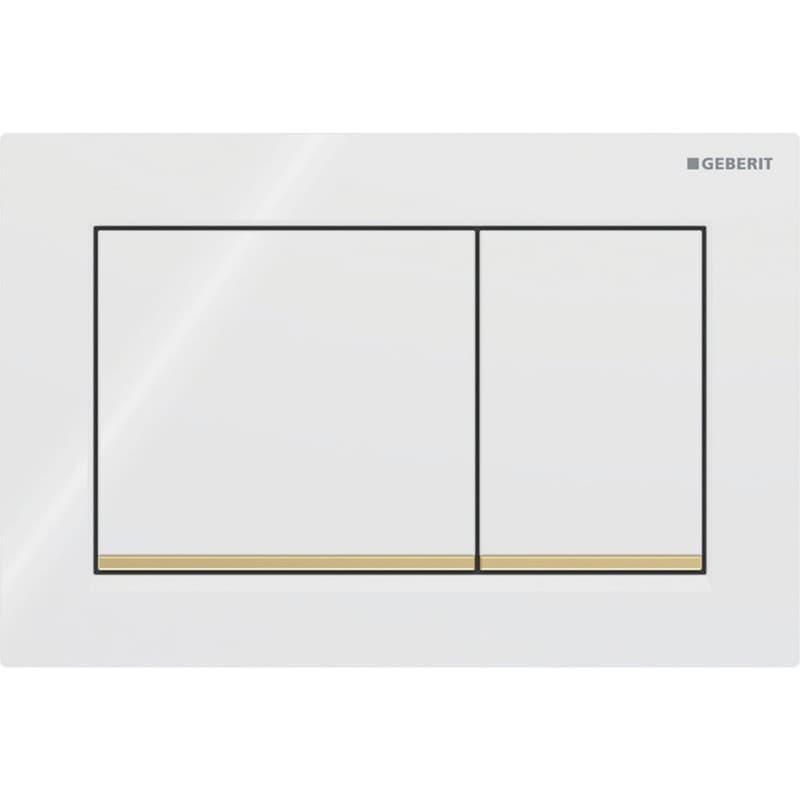 Πλακέτα χειρισμού Dual flush Geberit
  Omega 20 Square 115.080.KK.1 white/gold-plated Γυαλιστερό 21,2x14,2cm