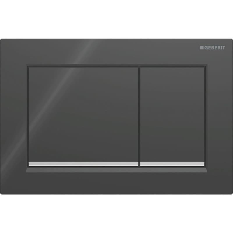 Πλακέτα χειρισμού Dual flush Geberit
  Omega 20 Square 115.080.KM.1 black/bright Chrome Ματ / Γυαλιστερό 21,2x14,2cm