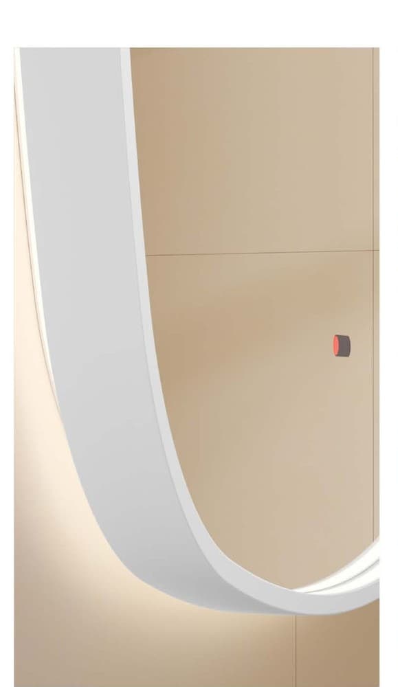 Καθρέπτης μπάνιου με Led Imex Catania CATA042/100BL Ματ Λευκό 100x100cm - 2