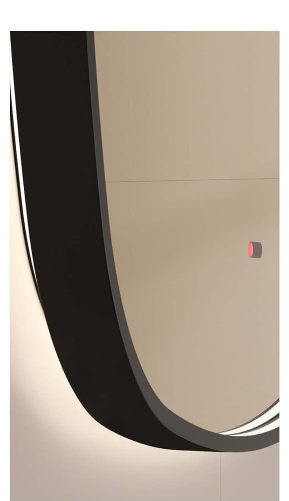 Καθρέπτης μπάνιου με Led Imex Catania CATA042/100NG Ματ Μαύρο 100x100cm - 2