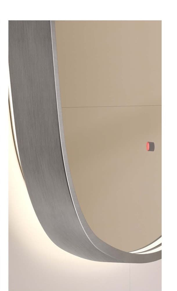 Καθρέπτης μπάνιου με Led Imex Catania CATA042/100NQ Ματ Νίκελ 100x100cm - 2