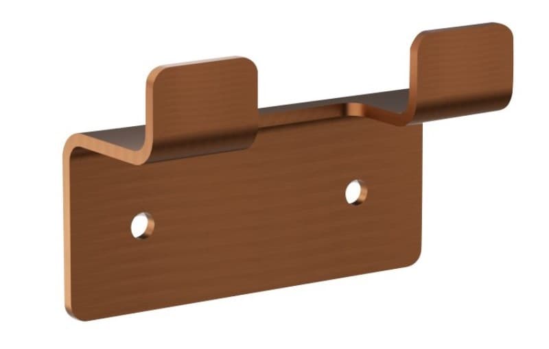 Άγκιστρο Διπλό Imex Form CAF008-01/ORC Ματ Rose Gold / Χαλκός PVD 6,5x4,3cm
