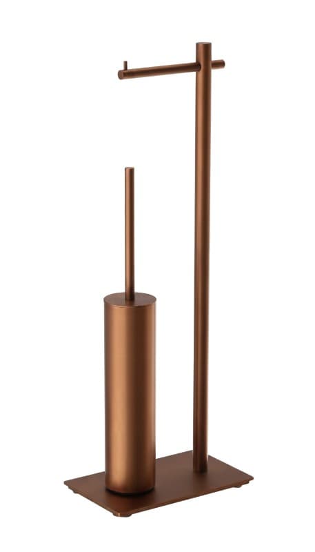 Καλόγερος Χαρτοθήκη με Πιγκάλ Imex Practic CAP003-07/ORC Ματ Rose Gold / Χαλκός PVD 16x26x69,4cm