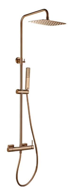 Κολώνα Ντους με Μπαταρία Imex Toscana BDT064/ORC Ματ Rose Gold / Χαλκός PVD