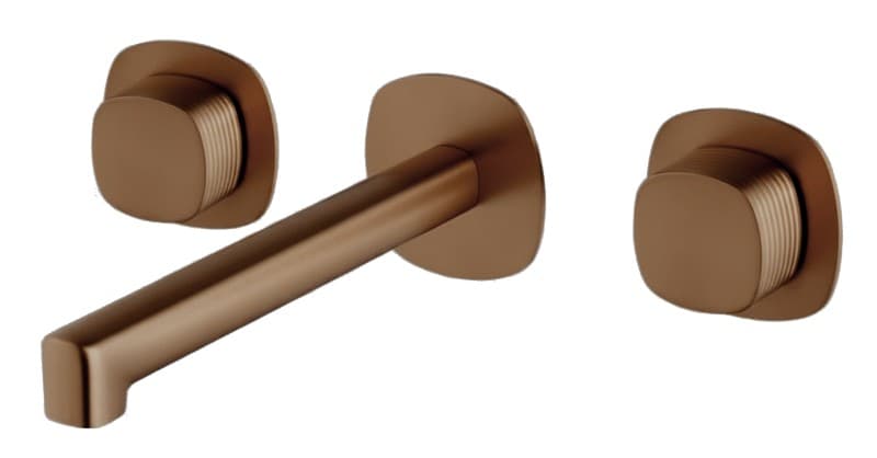 Μπαταρία Νιπτήρος Εντοιχισμού Imex Toscana BPT064/ORC Ματ Rose Gold / Χαλκός PVD (3 οπών)