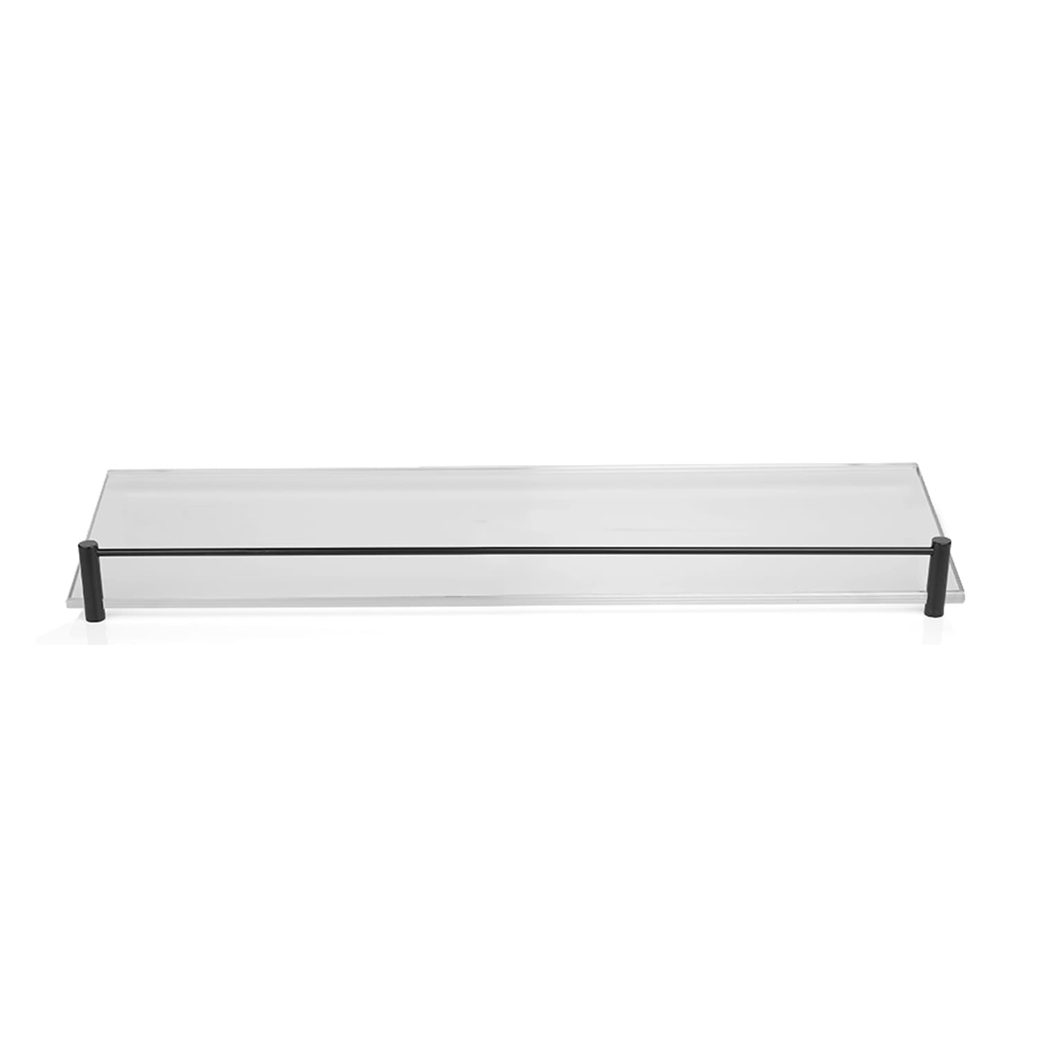 Εταζέρα με ματ γυαλί Karag Mensole 06440955 Ματ Μαύρο 40×10×4cm (χωρίς στηρίγματα)