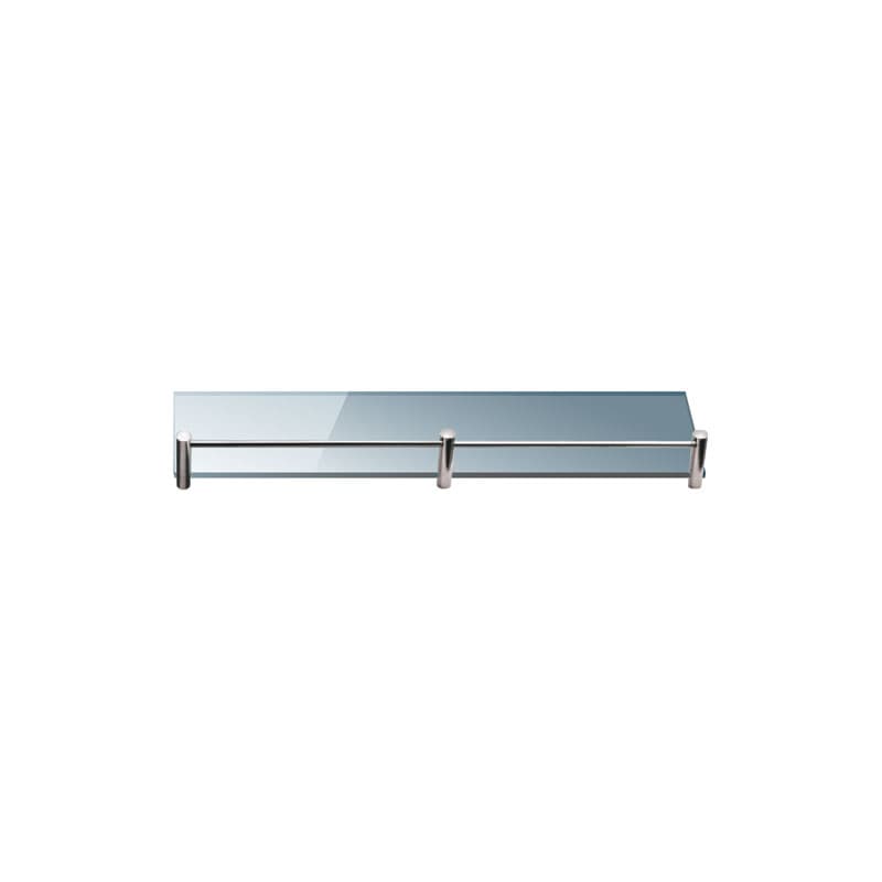 Εταζέρα με διάφανο γυαλί Karag Mensole 0666 Χρώμιο 60×11×4cm (χωρίς στηρίγματα)