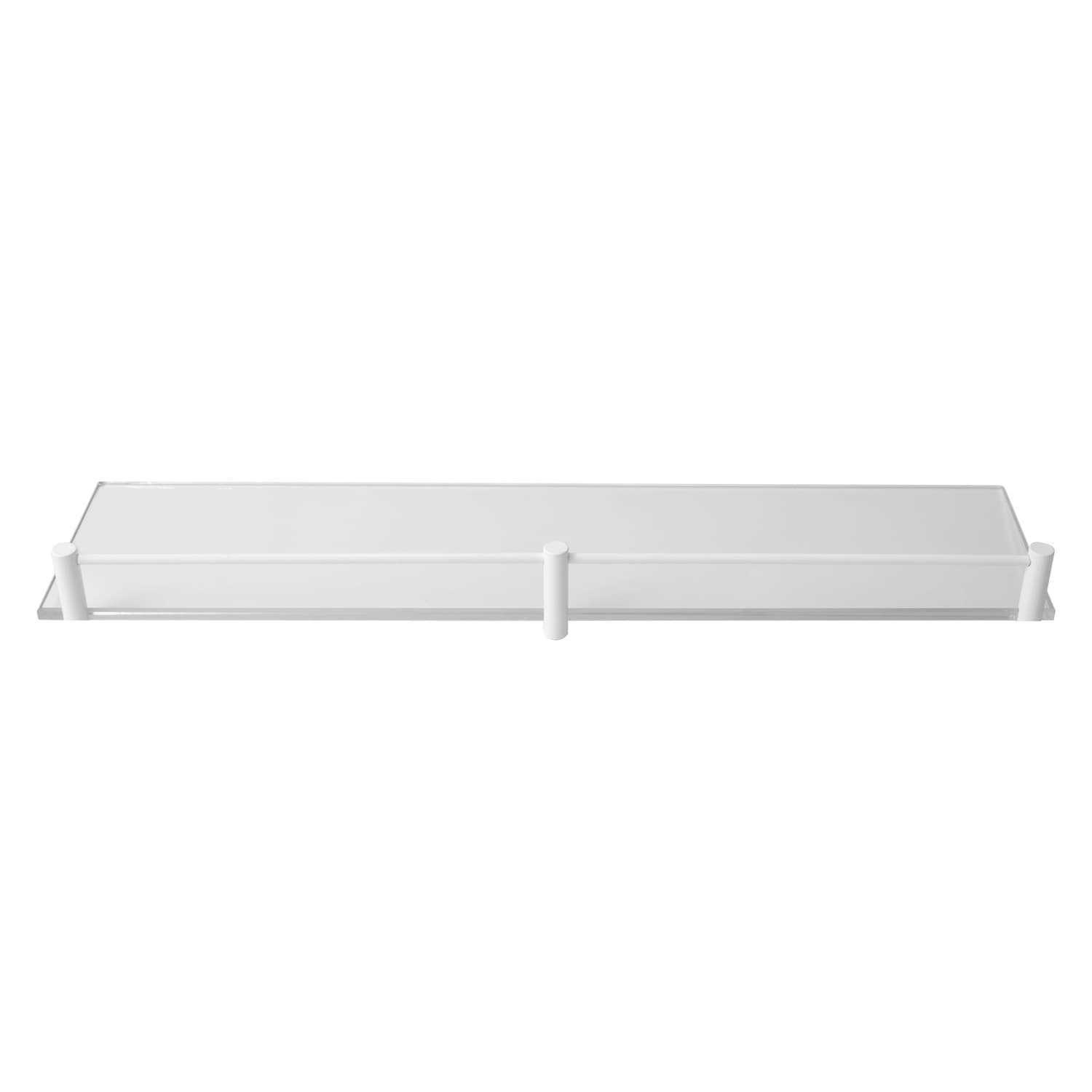 Εταζέρα με ματ γυαλί Karag Mensole 06660966 Ματ Λευκό 60×11×4cm (χωρίς στηρίγματα)