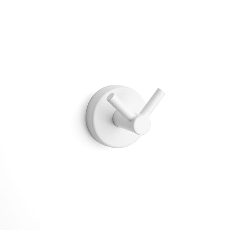 Άγκιστρο διπλό Karag Uno 120266 Ματ Λευκό Φ6x5,2cm