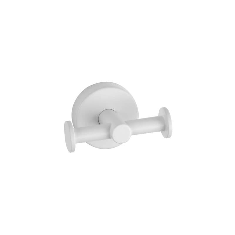 Άγκιστρο διπλό Karag Uno 122266 Ματ Λευκό 9x5,5x6cm