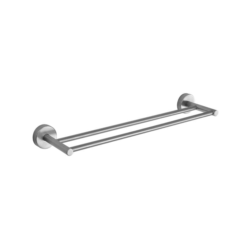 Πετσετοκρεμάστρα διπλή Karag Uno 125299 Inox Σατινέ 50×11,5cm