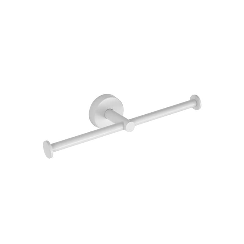 Χαρτοθήκη διπλή Karag Uno 142266 Ματ Λευκό 24x7,5x5,5cm