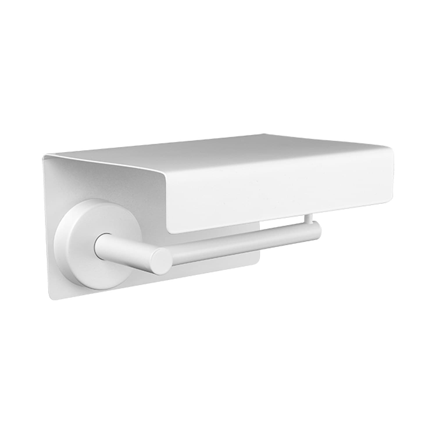 Χαρτοθήκη με ραφάκι Karag Uno 149366 Ματ Λευκό 16,5×13×9cm